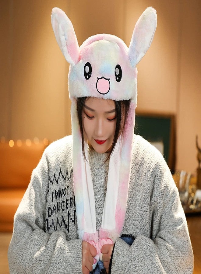 ZCINT Rabbit Bunny Hat Ear Moving Jumping Funny Plush Cap for Kids Adults Christmas, Cosplay, Party Cute Animal Hats(multicolor) - Image 4